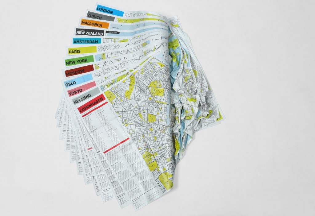 crumpled maps